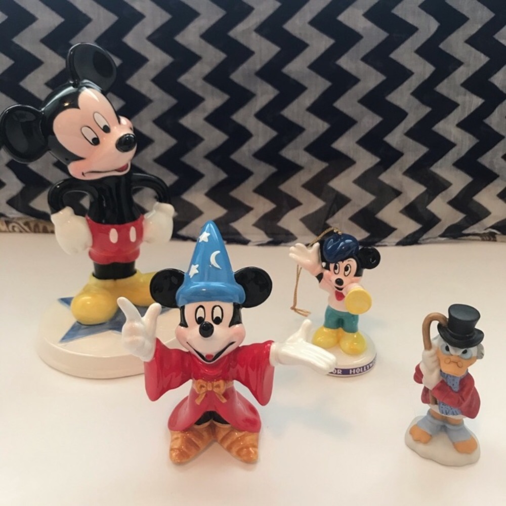 Disney Mickey Mouse & Scrooge McDuck Figurines Set of 4
